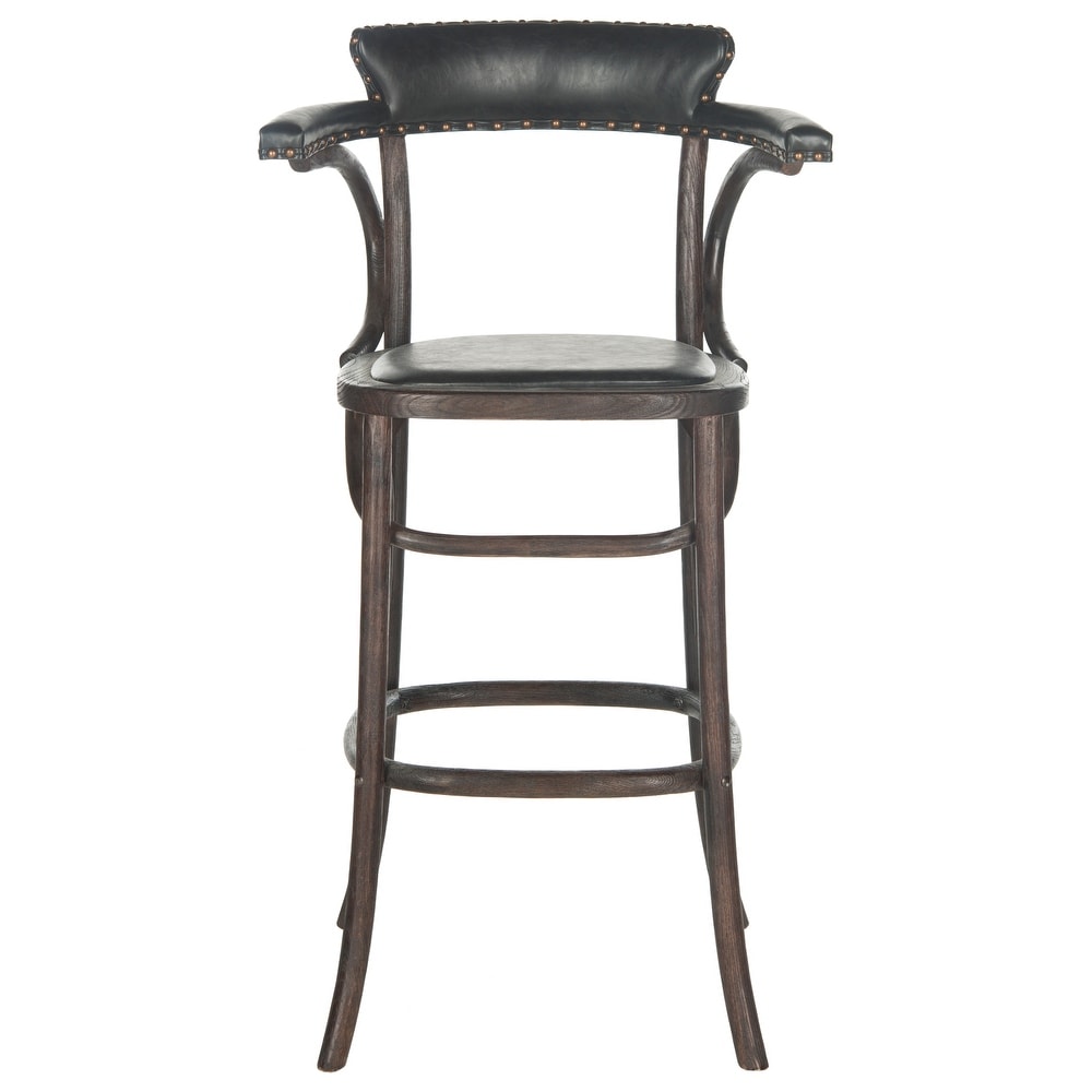 SAFAVIEH Kenny Antique Black 29 inch Bar Stool   24\