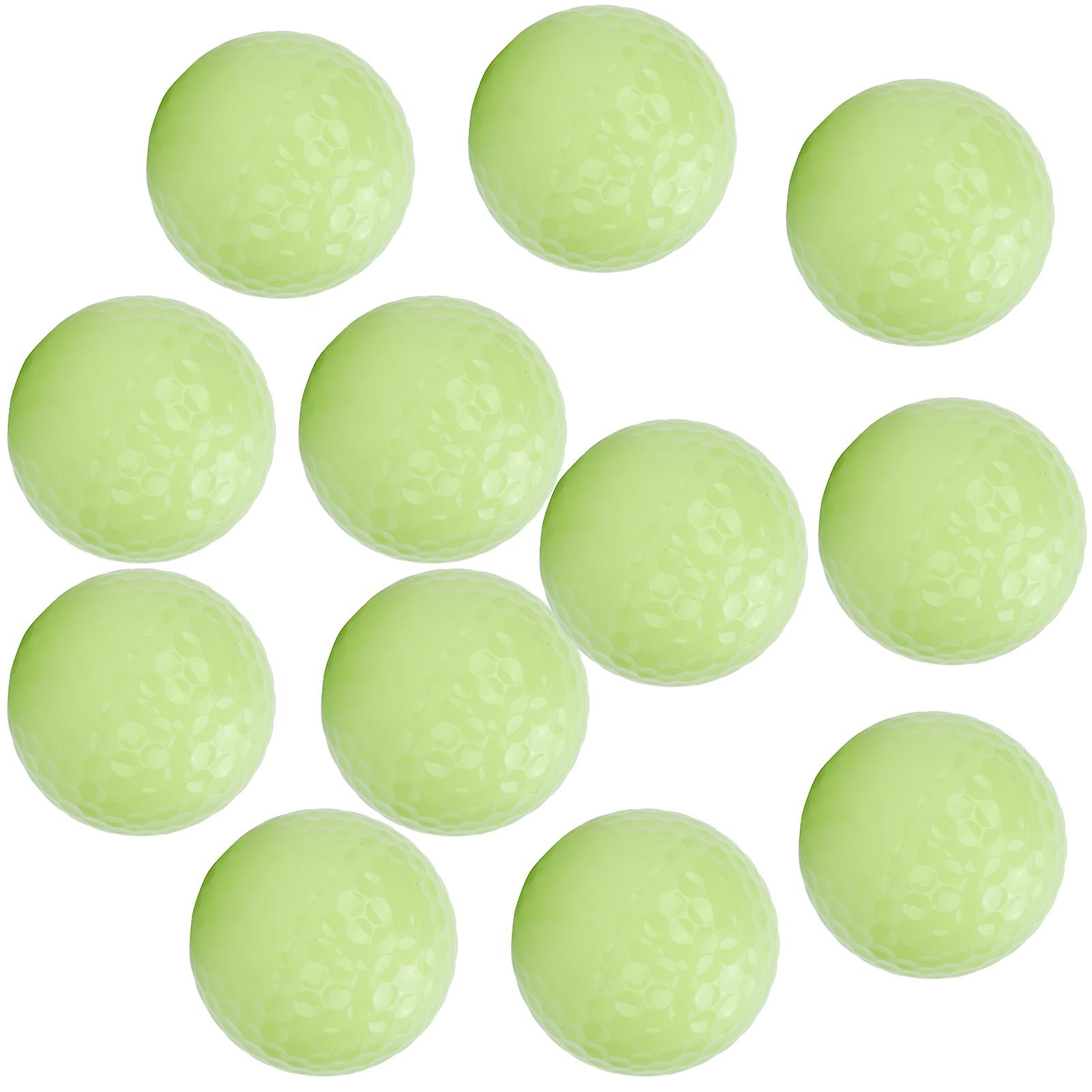 12pcs Glow Golf Balls Luminous Night Golf Floating Balls Glow In The Dark For Night Sports