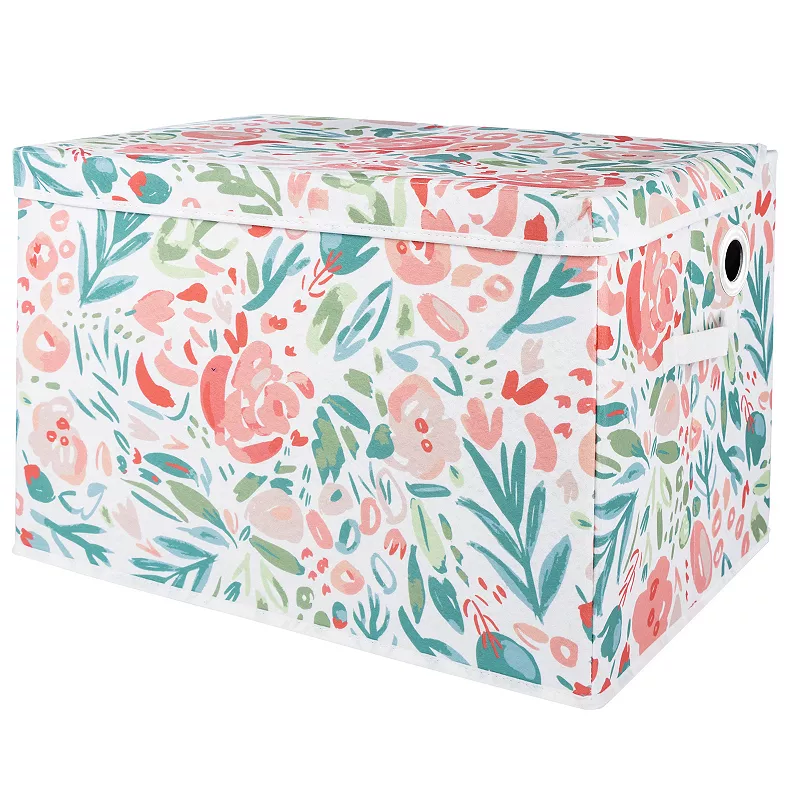 Sammy and Lou Painterly Floral Multi-Color Toy Box