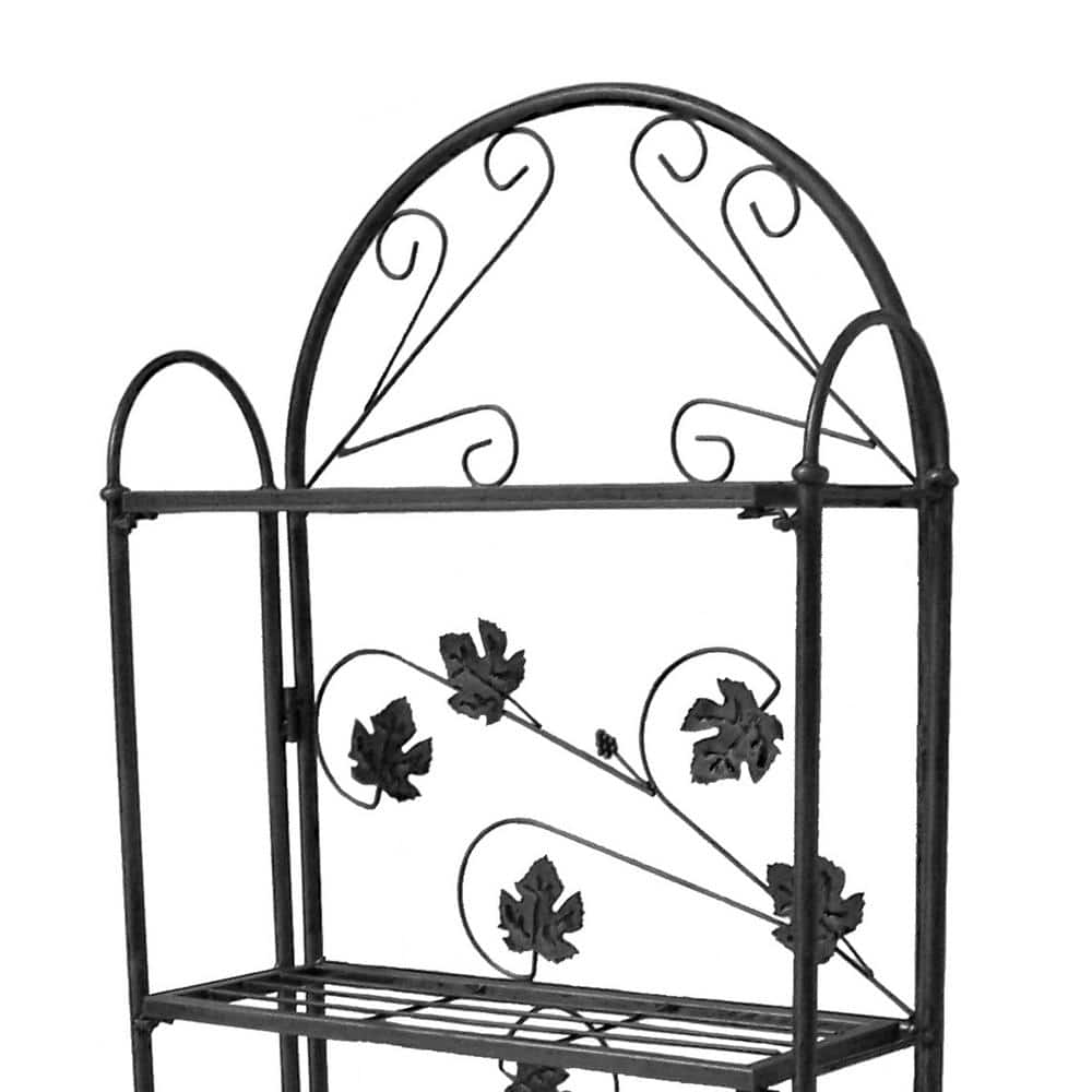 Oakland Living Bakers Rack Iron Sun Valley HD-5306-BK