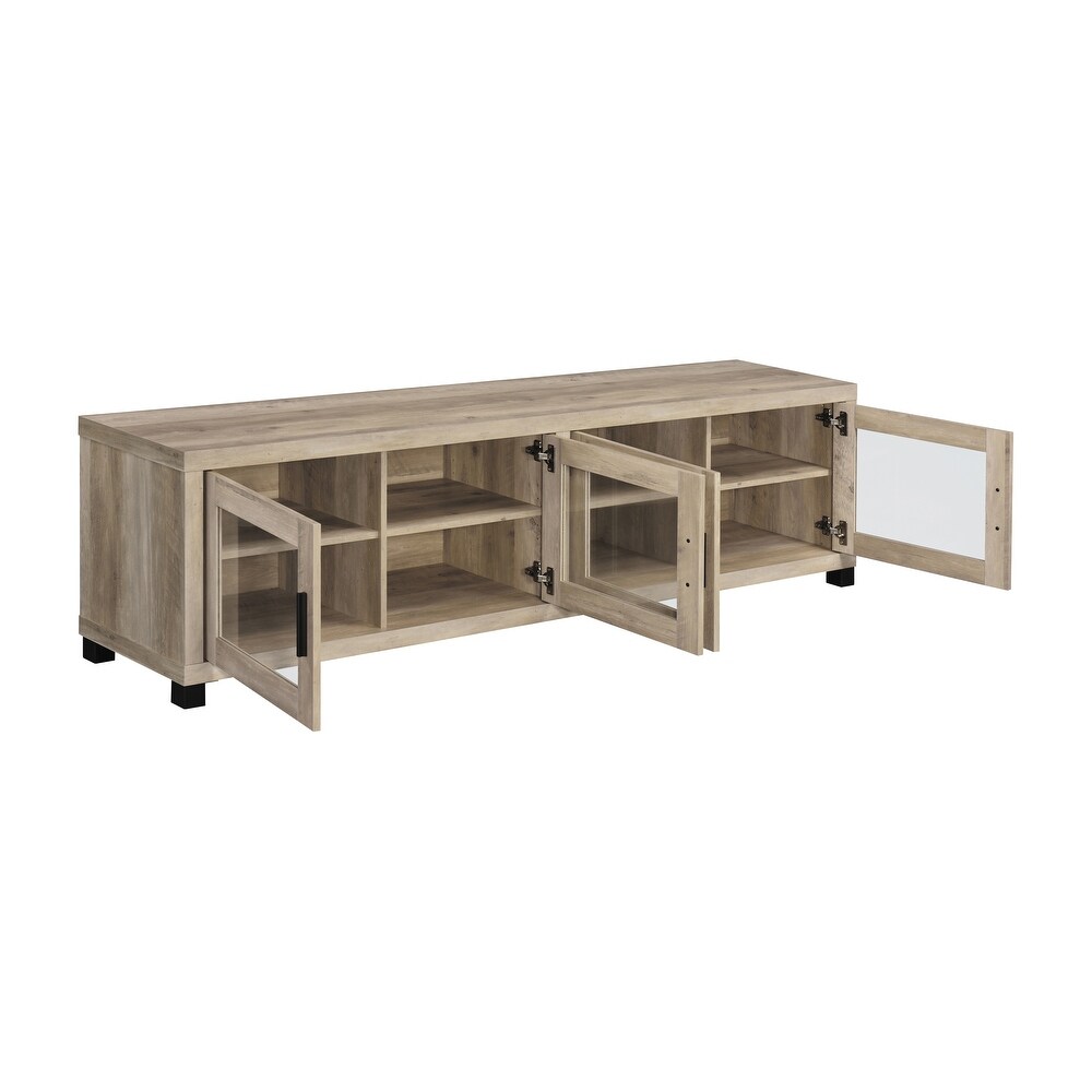 Coaster Furniture Sachin Rectangular TV Console with Glass Doors