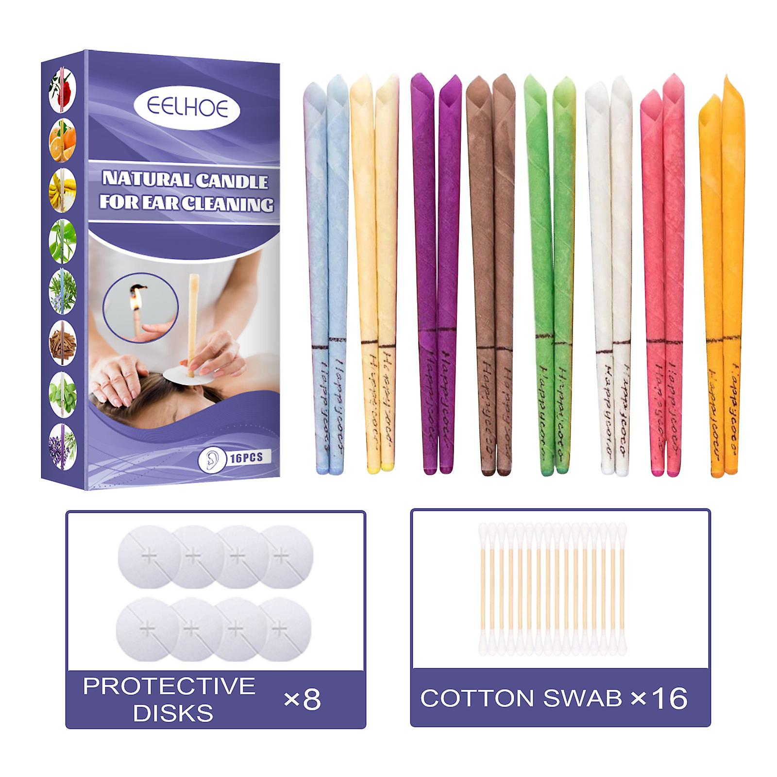 Scented Ear Candles Relieve Stress Tinnitus Relax Relax Ear Clean With Plugged Multi-colored Ear Candle Set