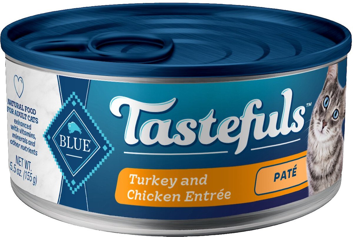 Blue Buffalo Tastefuls Turkey and Chicken Entrée Pate Wet Cat Food