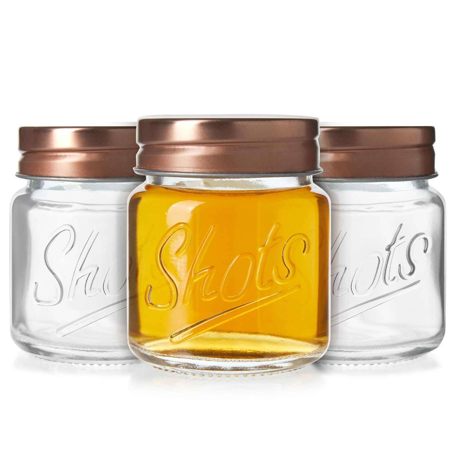 12-Pack Mini Mason Jar Shot Glasses with Lids， Bulk 2 Ounce Glasses for Ginger Shots， Juices， Cocktails， Homemade Sauces， Honey， Jams， Salad Dressings， and Spices