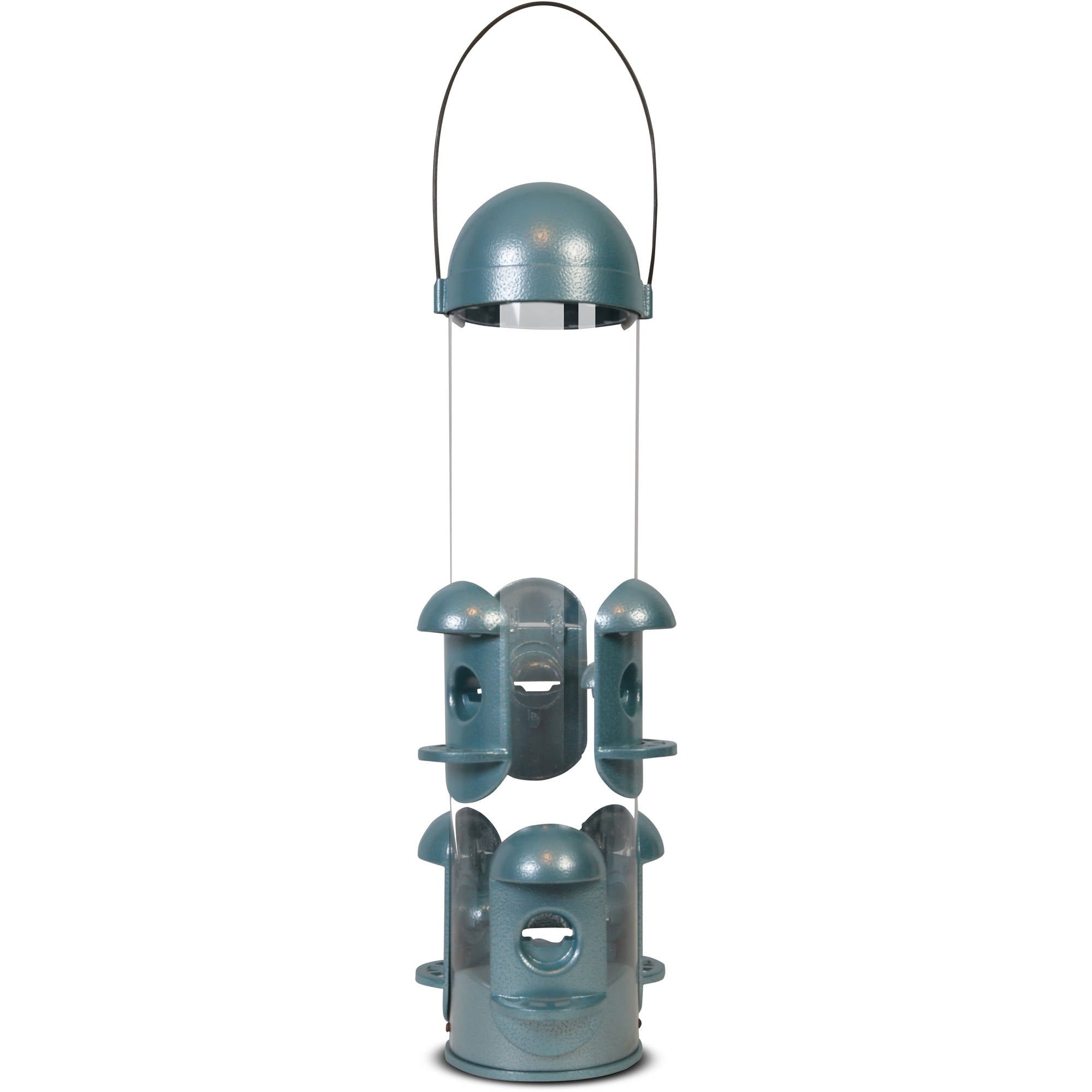 Pennington Squirrel-Resistant Metal Wild Bird Feeder， 4 lbs Seed Capacity