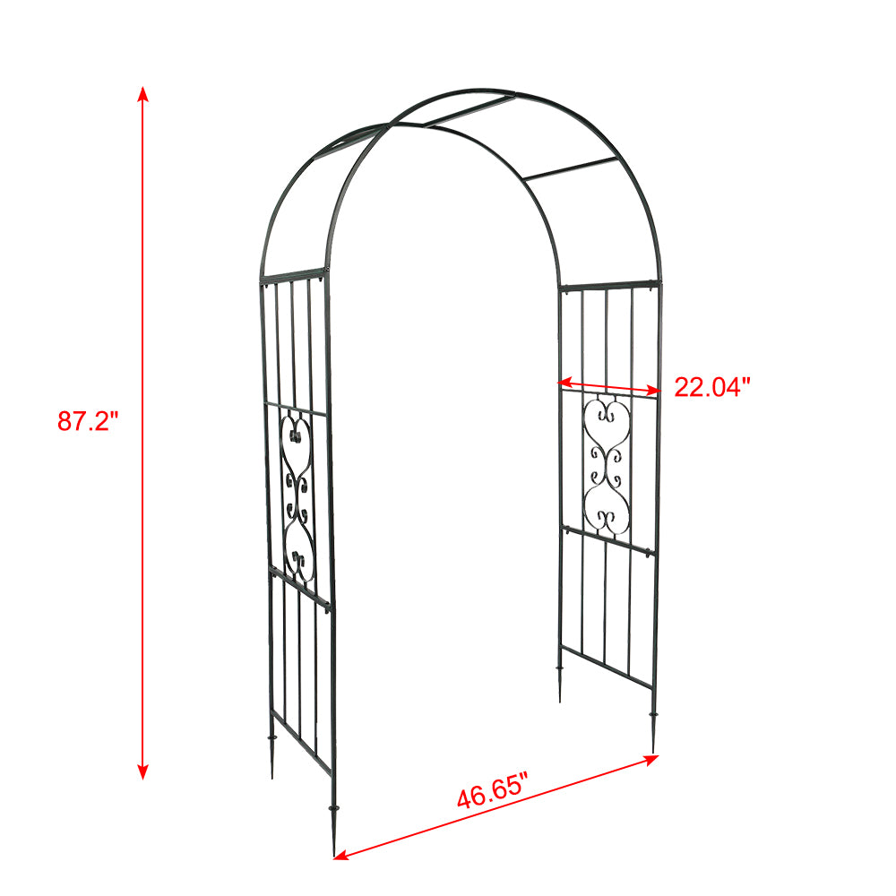 Jumppmile Arc Roof Wrought Iron Arch Plant Climbing Frame