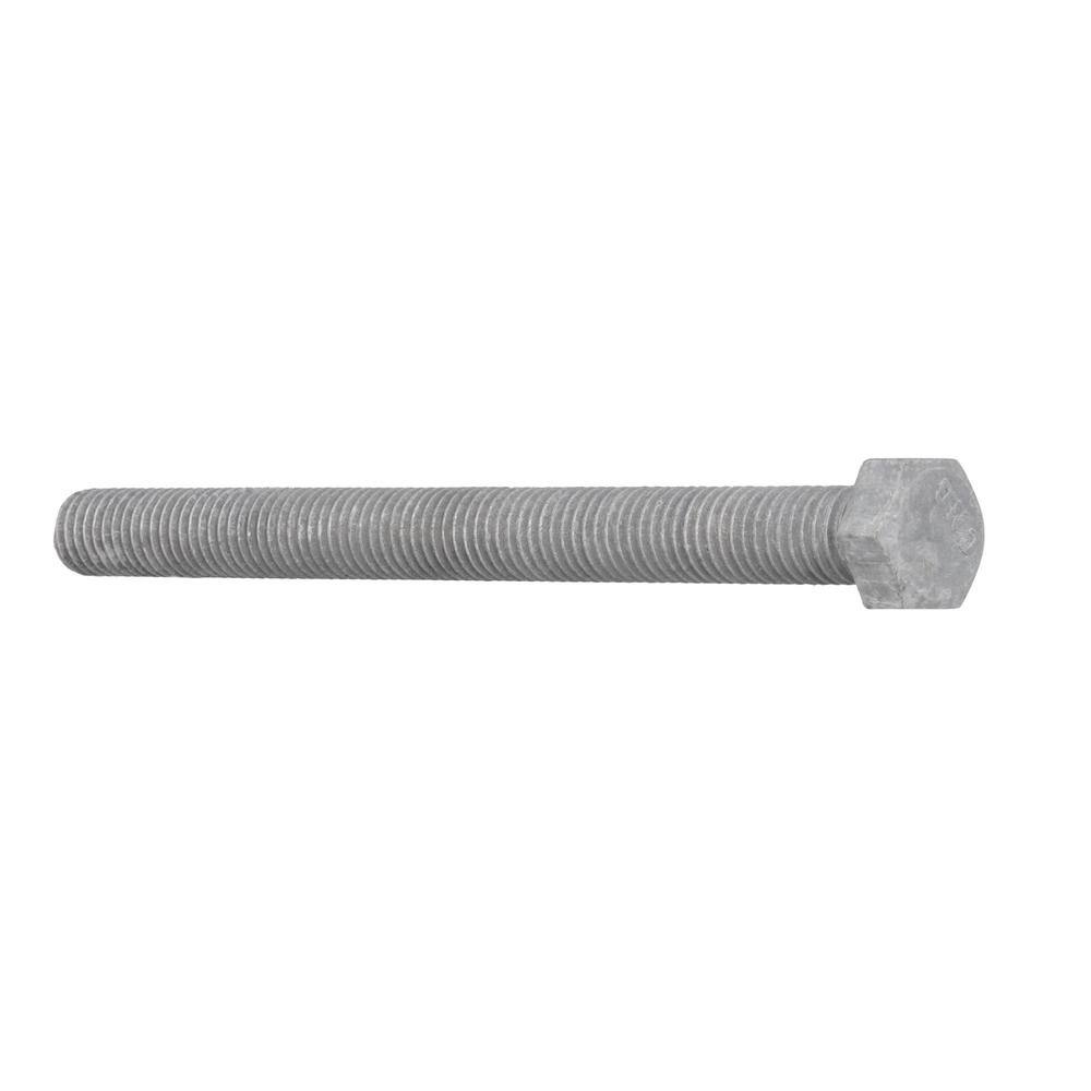 Everbilt 12 in.-13 in. x 6 in. Galvanized Hex Bolt (15-Pack) 805730