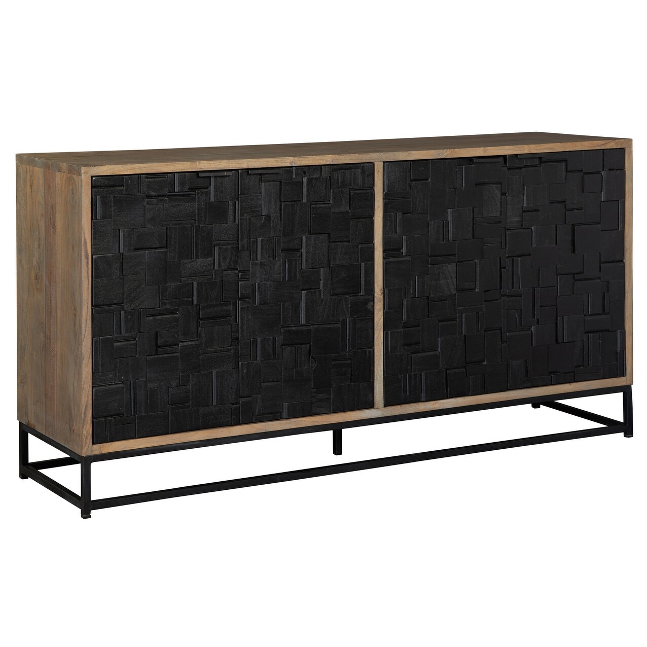 Hekman Black Parquet Entertainment Center