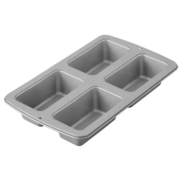 Wilton 4-Cavity Recipe Right Non-Stick Mini Loaf Pan