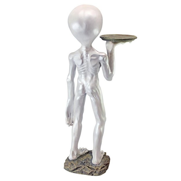 Design Toscano Roswell The Alien Butler Pedestal Sculptural Table