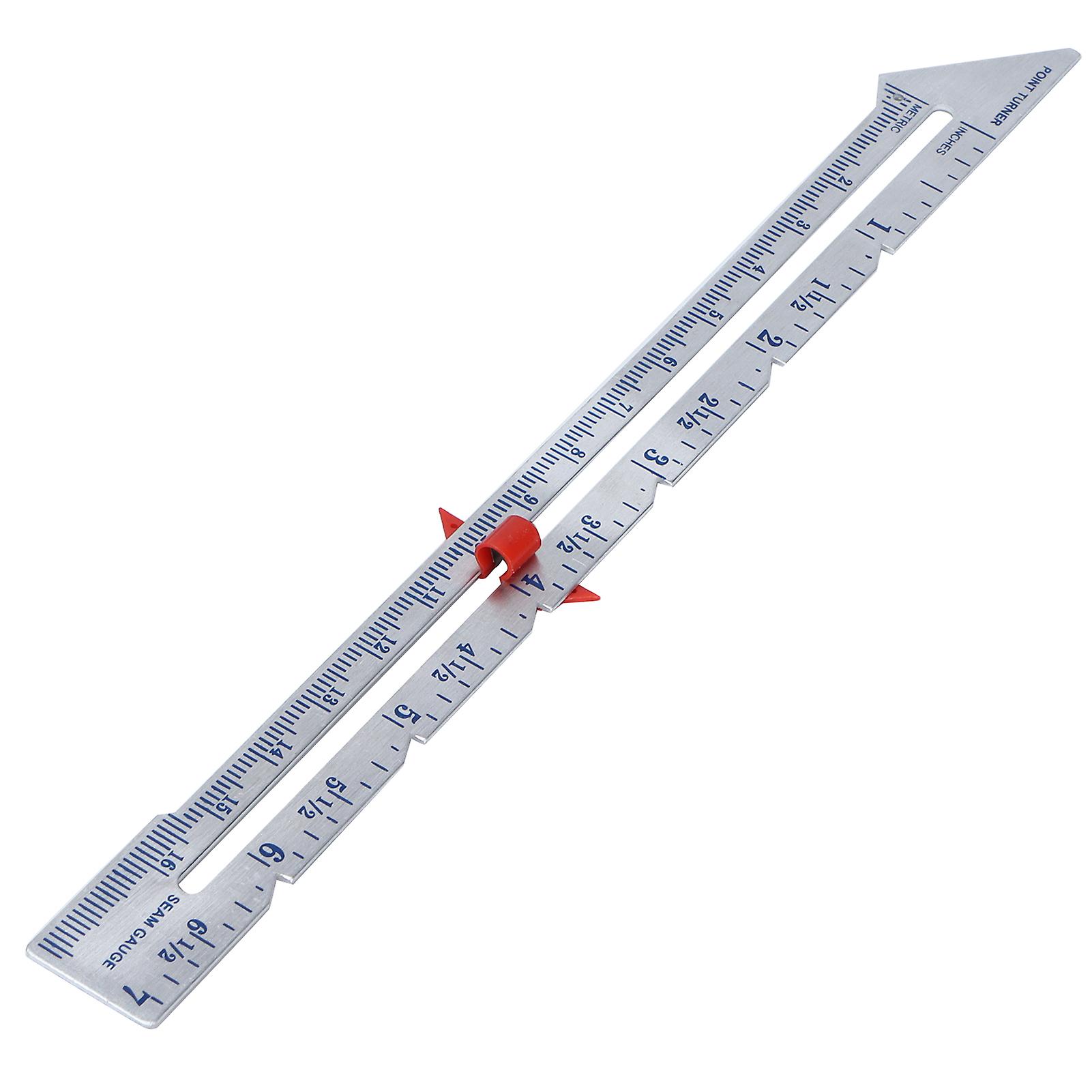 Quilting Ruler Seam Allowance Pointed Edge Sewing Measuring Diy Tools For Positioning Amount Button Margin Parallel Linesilver