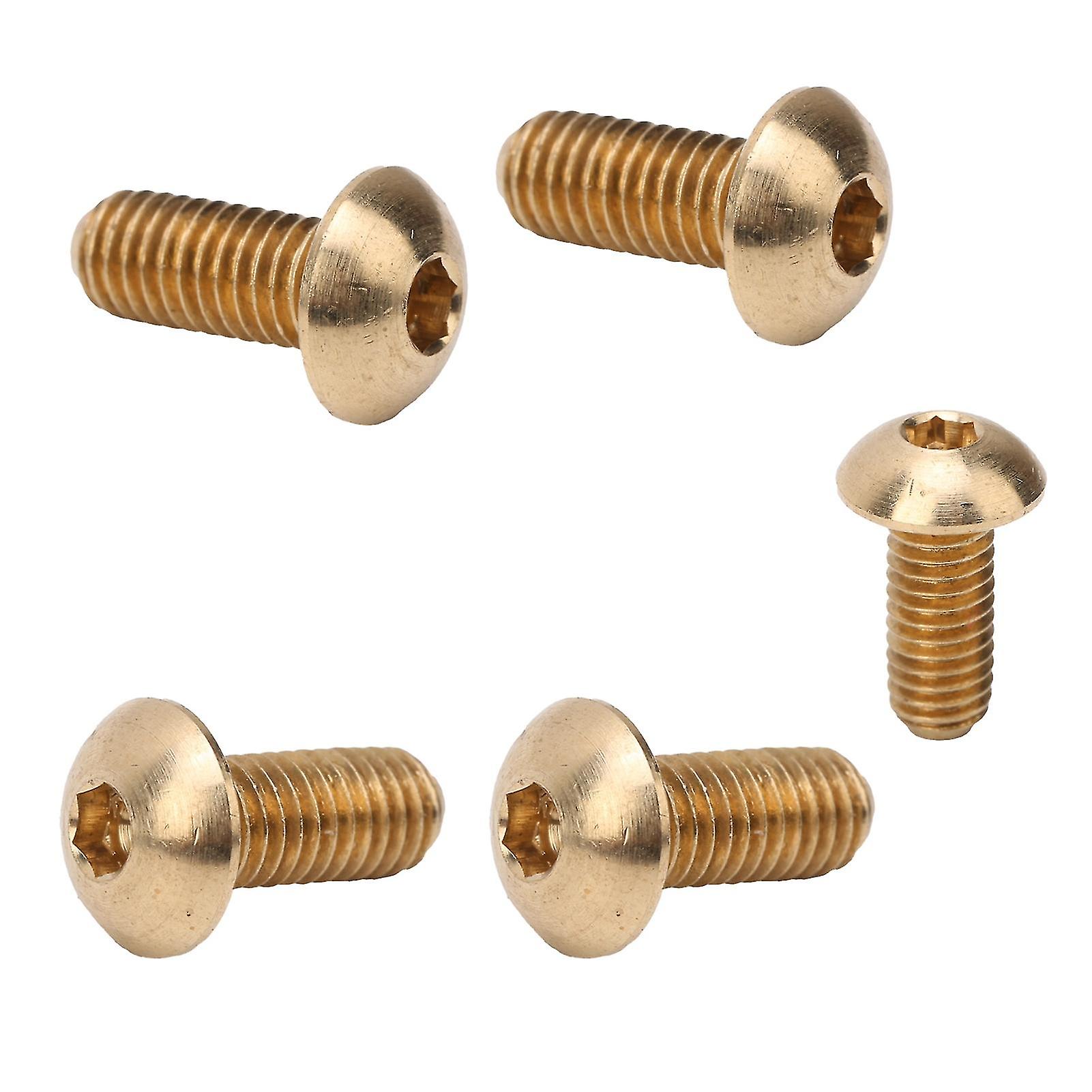 50Pcs Round Hex Socket Screw Copper Fastener Hardware Tools Industrial Supplies M5M5x12mm