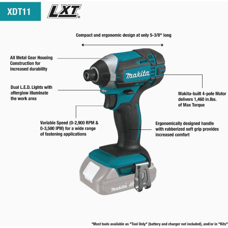 Makita 18V Hex Cordless Impact Driver