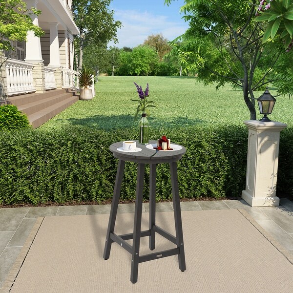 Outdoor Bar Table HIPS Plastic Bistro Table for Patio