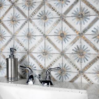 Merola Tile Harmonia Kings Marrakech Blue 13 in. x 13 in. Ceramic Floor and Wall Tile (12.19 sq. ft.Case) FPEHMMKBL