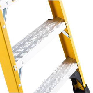 DW 6 ft. Fiberglass Stepladder 10 ft. Reach 500 lbs. Load Capacity Exceeds Type IAA Standards DXL3810-06