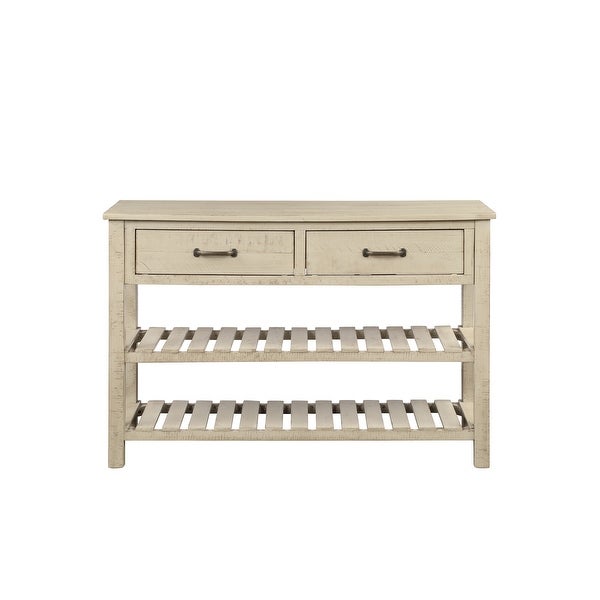 Console Table for Entryway with Drawers and Shelf