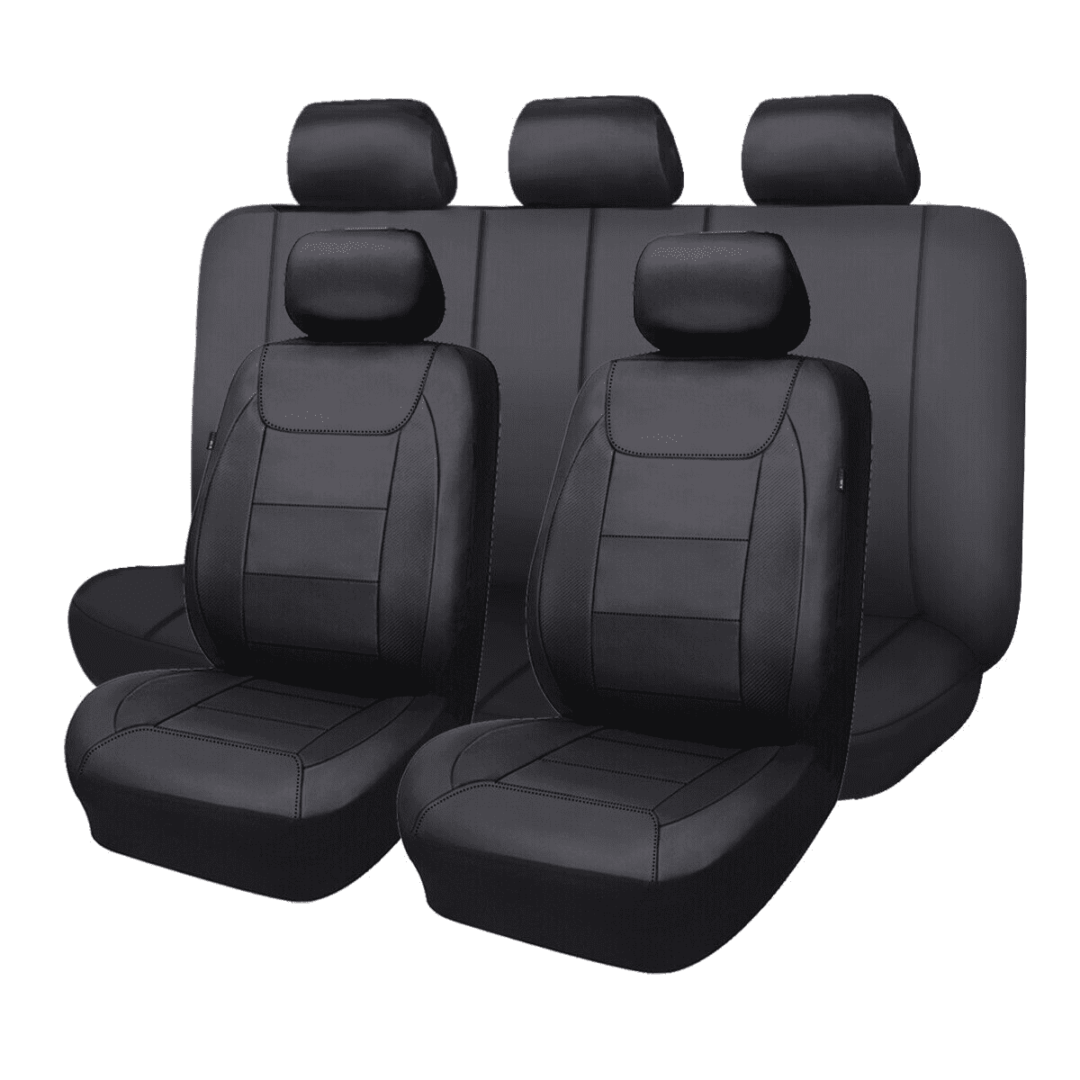 Full Set Deluxe Automotive Leather Universal Car Seat Covers Interior Covers