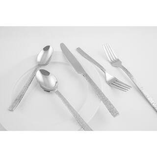 Cambridge Anu 20-Piece Texture Mirror 1810 Stainless Steel Flatware Set (Service for 4) 344120BBG12DS