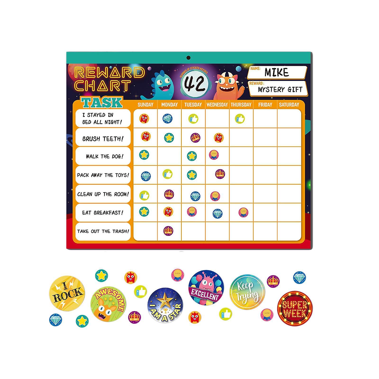 Routine Tasks Chores Pocket Chore Charts For School Incentive Responsibility