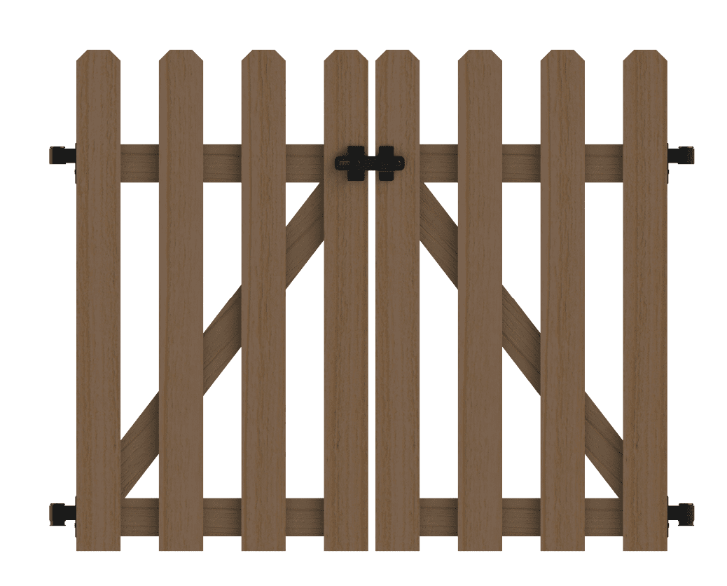 Yardlink Cedar Wood Fence Gate, 34 inch H x 44 inch W