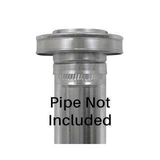 Active Ventilation 3 in. Dia Aluminum Vent Pipe Cap in Mill Finish VPC-3