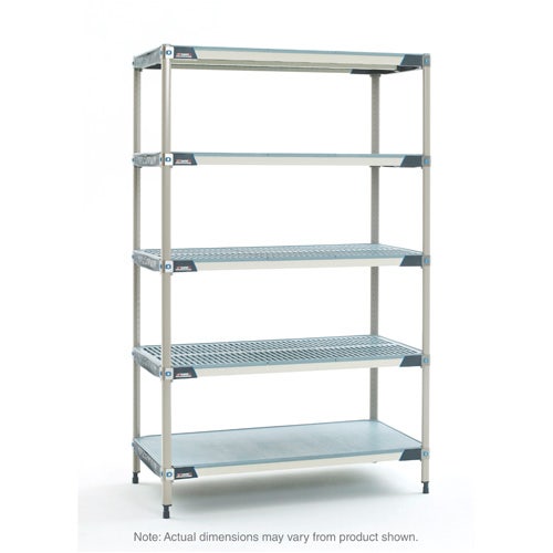 Metro 5X317HX3 MetroMax i 5-Tier Starter Unit with Solid Bottom Shelf， 18