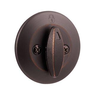 Kwikset 660 Venetian Bronze Single Cylinder Deadbolt featuring SmartKey Security and Microban Technology T66011PSMTCPK6V