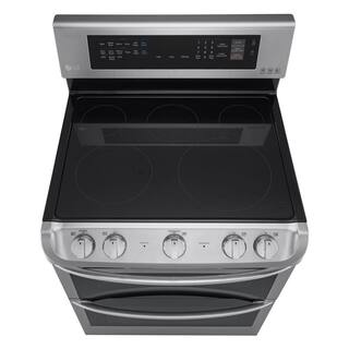 LG 7.3 cu. ft. Double Oven Electric Range with ProBake Convection Self Clean and EasyClean in Stainless Steel LDE4413ST