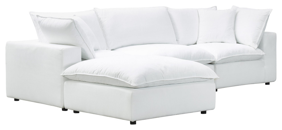 Cali Pearl Modular 4 Piece Sectional   Transitional   Sectional Sofas   by First of a Kind USA Inc  Houzz