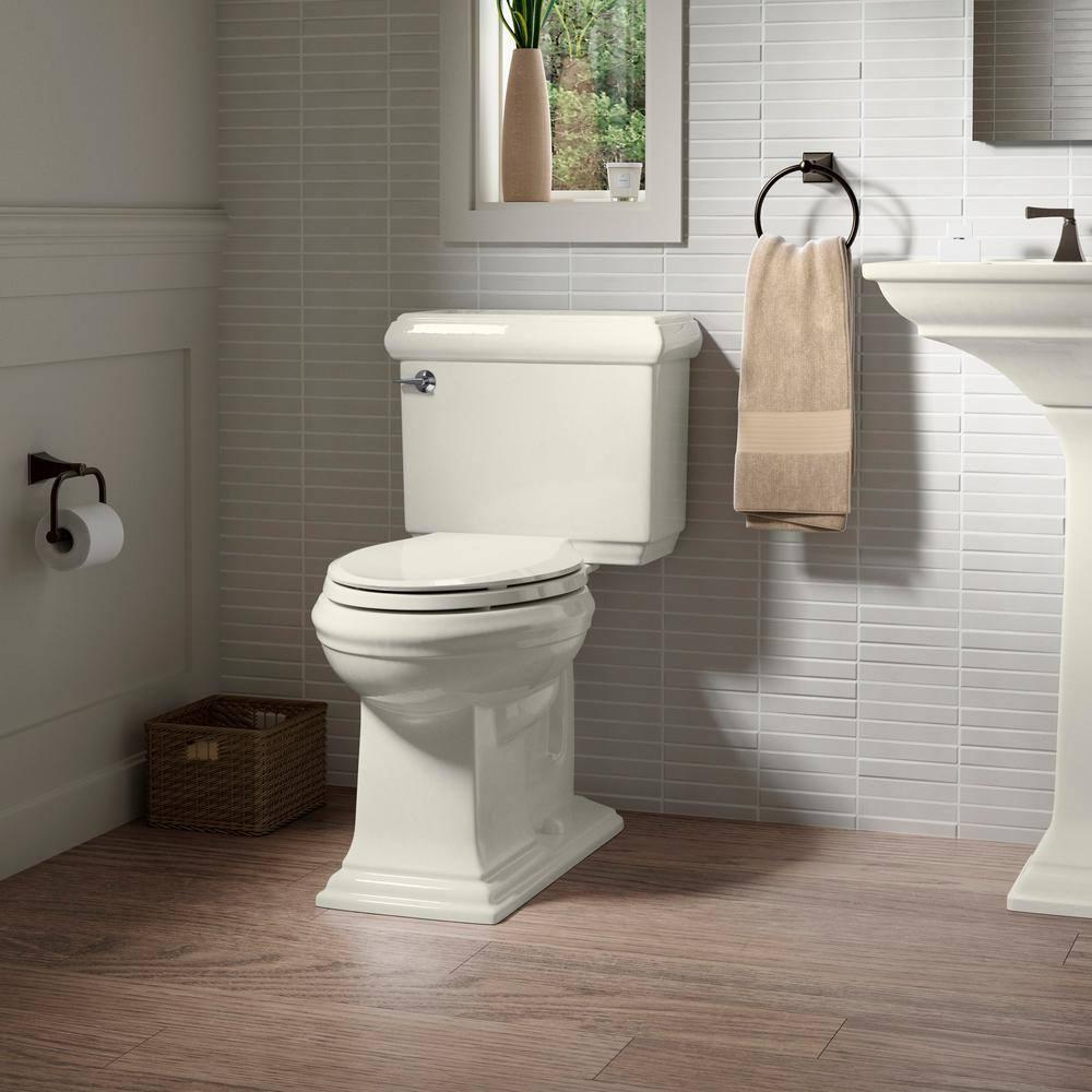 KOHLER GripTight Cachet Q3 Elongated Closed Front Toilet Seat in Biscuit