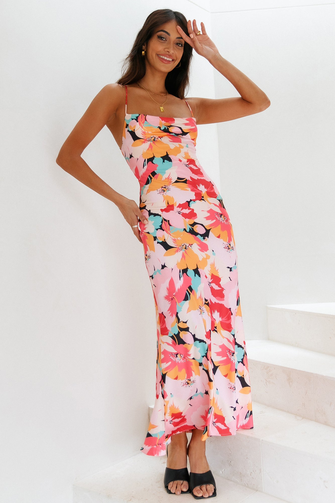 Floating Mind Maxi Dress Floral