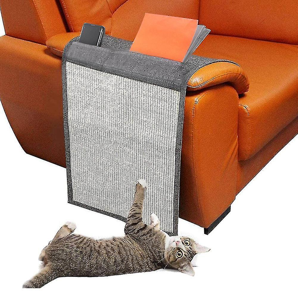 Scratch Couch Protector， Scratch Mat， Scratching Pad With Natural Sisal For Furniture Protection F