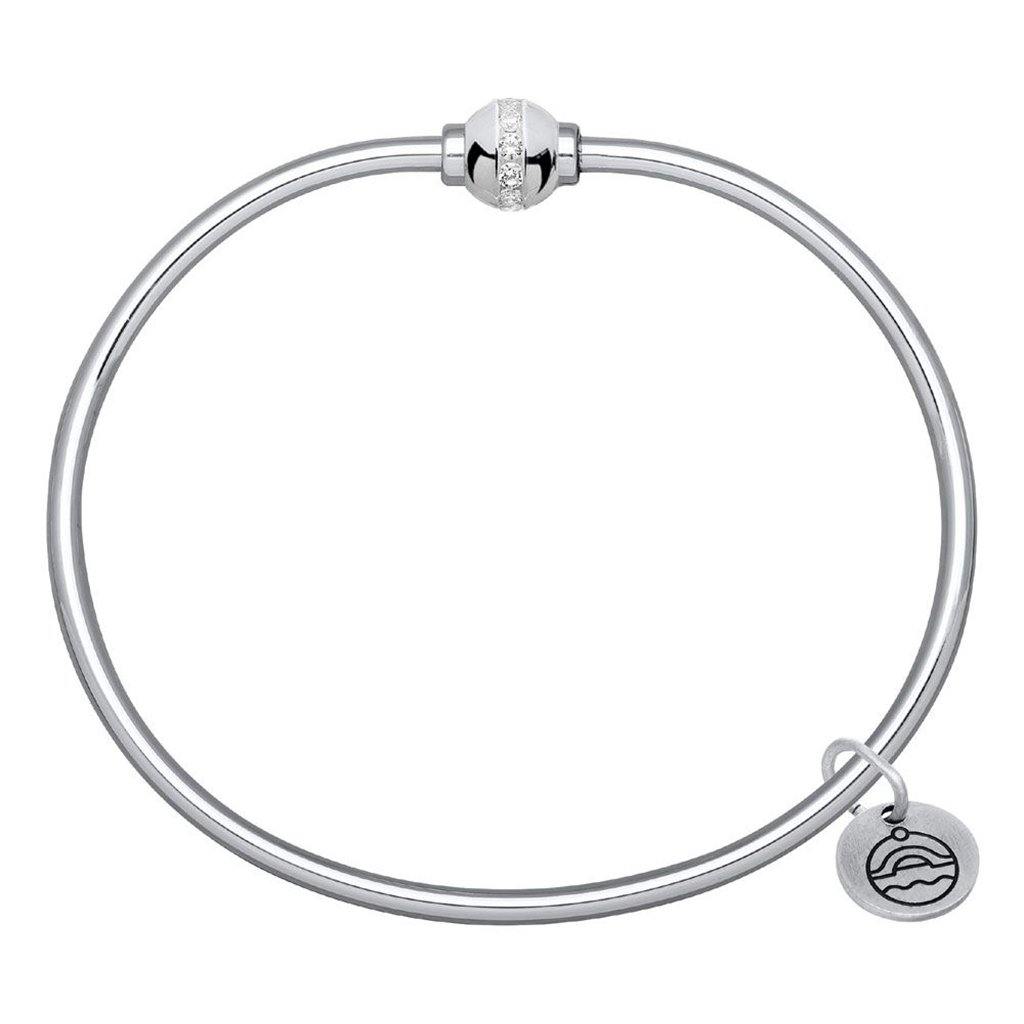 LeStage® Cape Cod  Single Ball Bracelet in Sterling Silver with Cubic Zirconia