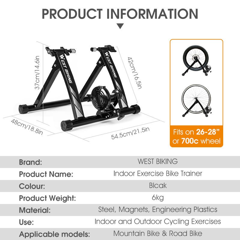 WEST BIKING Accessories Wholesale Cycling Training Roller Indoor Bike Trainers Bike Home Trainer Bicycle Roller Trainer Foldable