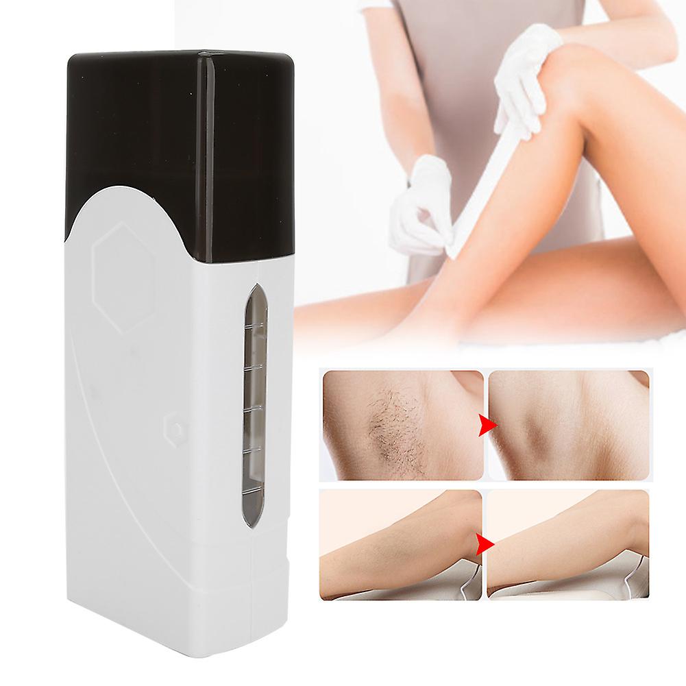 100g Hair Removal Wax Heater Professional Handheld Roller Wax Heater White(220v Eu Plug)