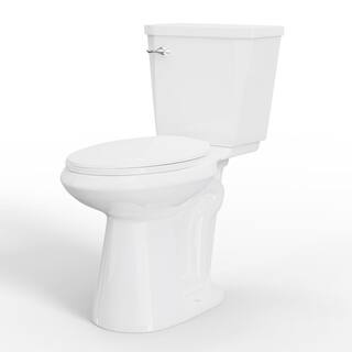 Simple Project High S-Trap 2-Piece 1.28 GPF Elongated Chair Height Floor Mounted Toilet in White (Seat Included) HD-US-TT-5