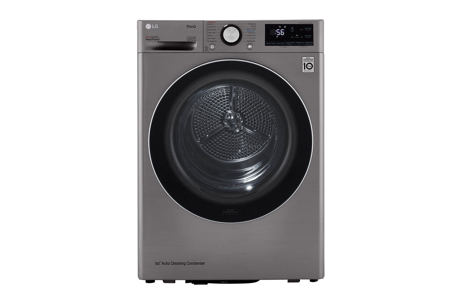 Lg DLHC1455V 4.2 Cu.Ft. Smart Wi-Fi Enabled Compact Front Load Dryer With Dual Inverter Heatpump™ Technology