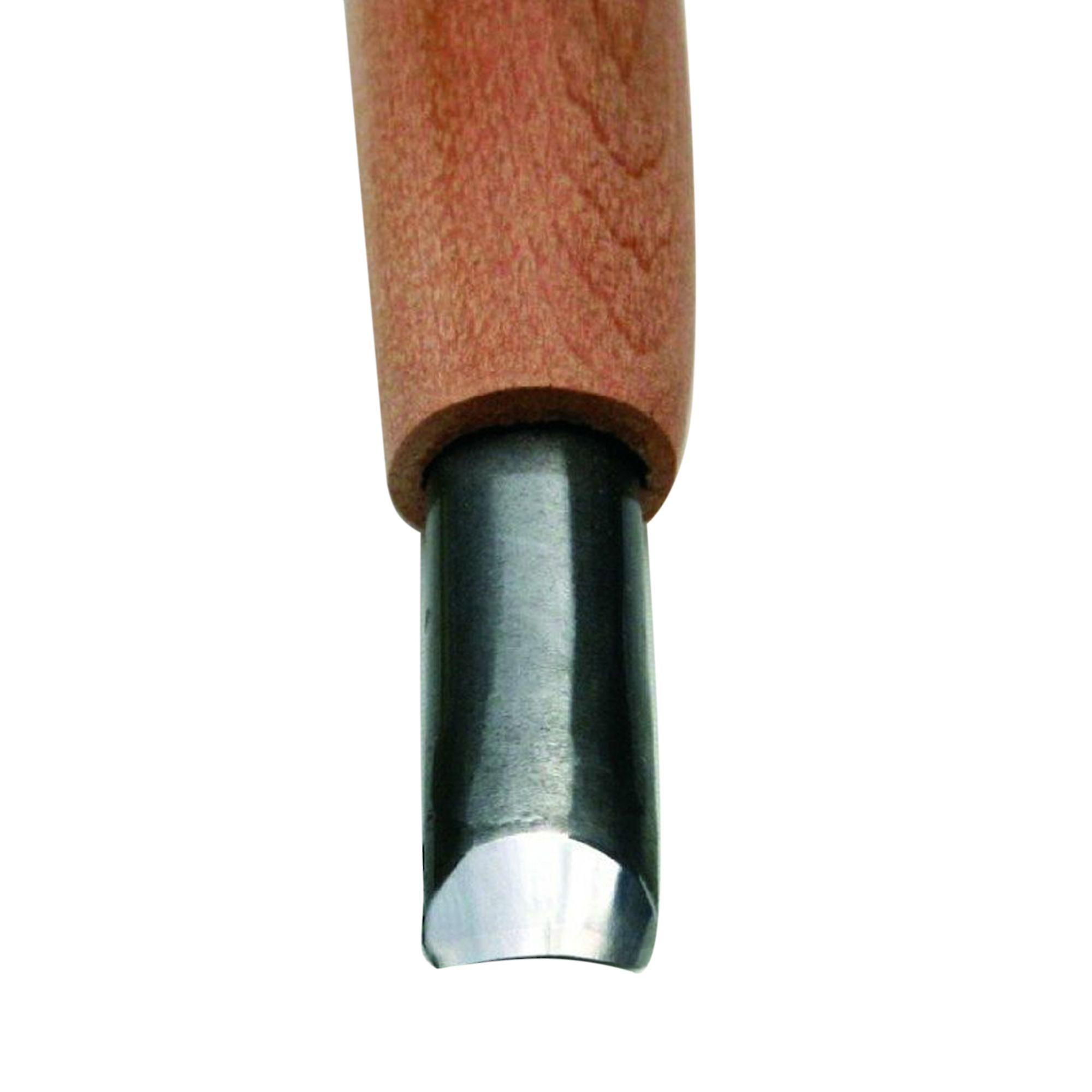 Michihamono Japanese Wood Carving Tool Micro 1.5mm Short Bent U Gouge， with High Speed Steel Blade， for Woodworking