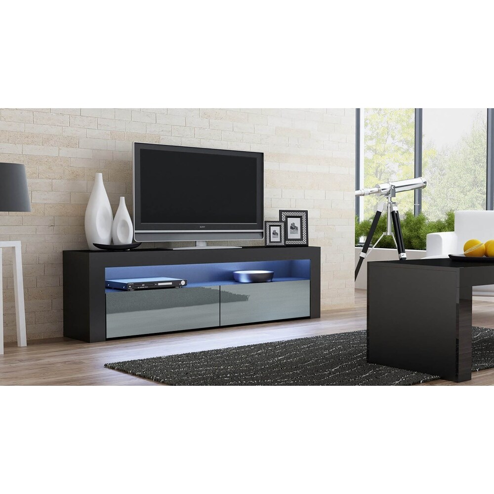 Milano Classic Modern 16 color LED 63 inch TV Stand