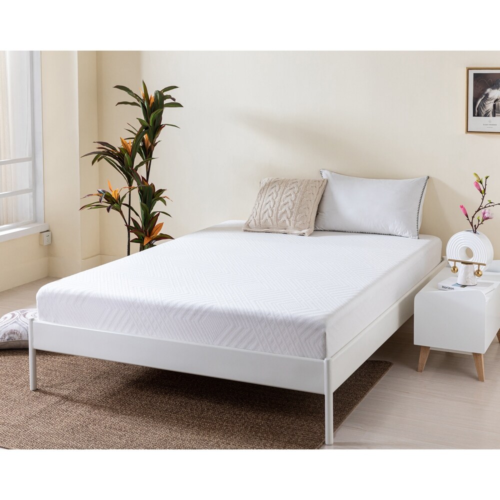 Green Tea Infused Memory Foam Queen Mattress 8 IN Gel Memory Mattress