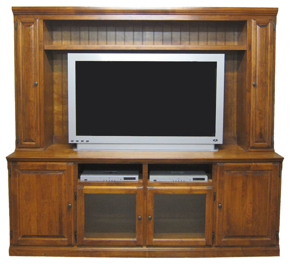 Traditional Hutch With Doors   Traditional   Entertainment Centers And Tv Stands   by Oak Arizona  Houzz