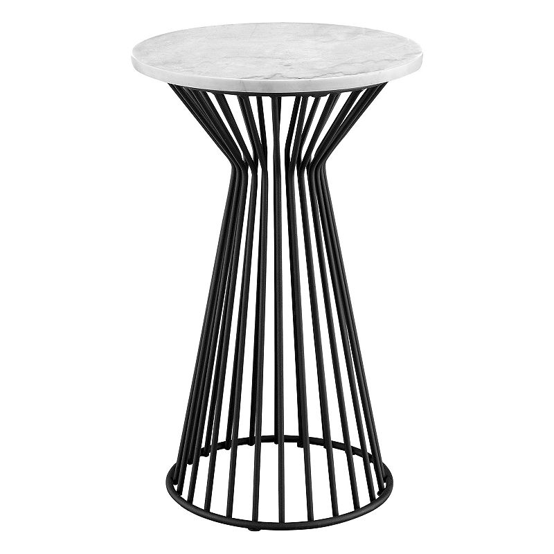 Madison Park Keaton Marble Finish End Table