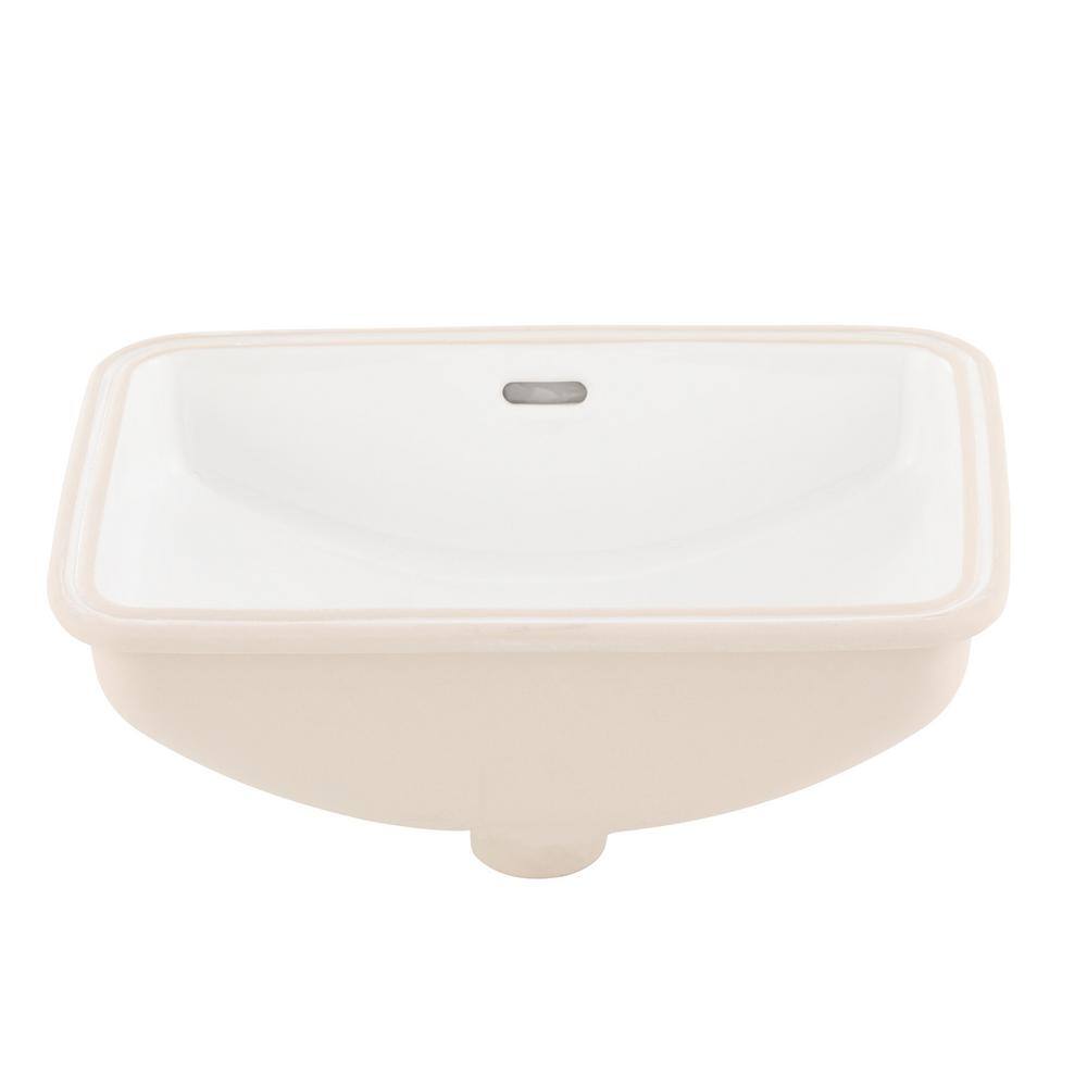 TOTO 19 in. Undermount Bathroom Sink with CeFiONtect in Cotton White lt542g#01