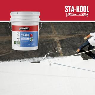 Gardner 5 Gal. Sta-Kool Elastomeric White Reflective Roof Coating SK-7705