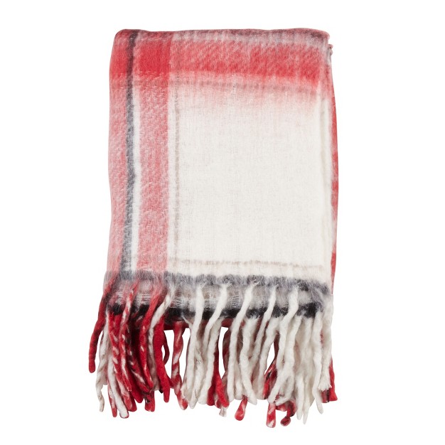 Saro Lifestyle Plaid Throw Blanket