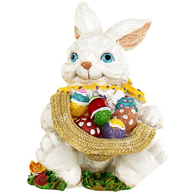 Design Toscano Mortimer The Bunny And His Easter Eggs Rabbit Statue