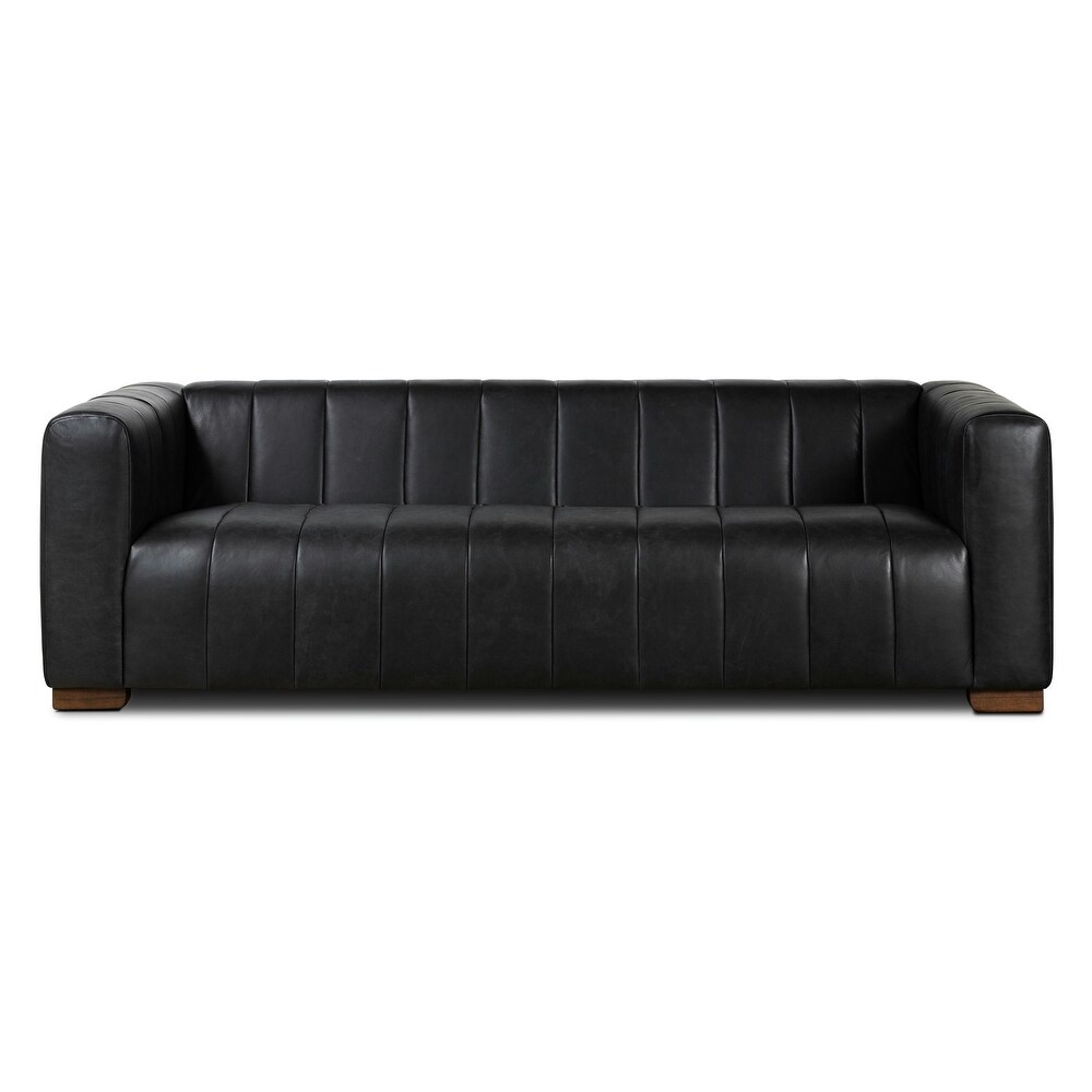 Poly and Bark Canale Sofa   Genuine Italian Leather