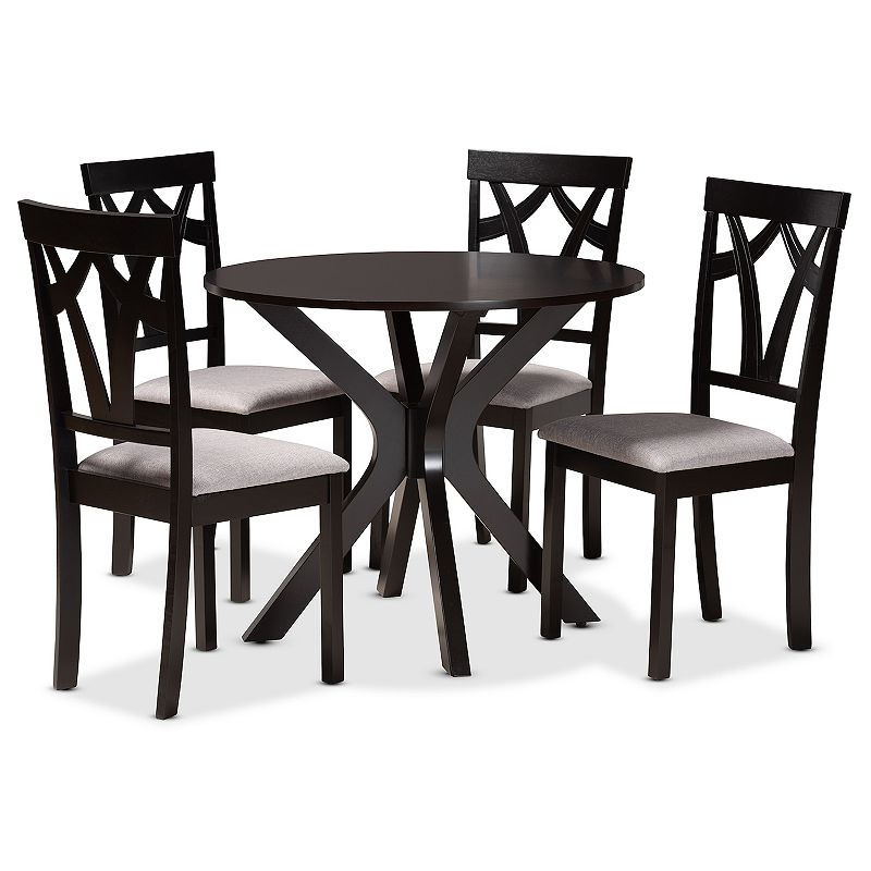 Baxton Studio Luise Dining Table 5-Piece Set