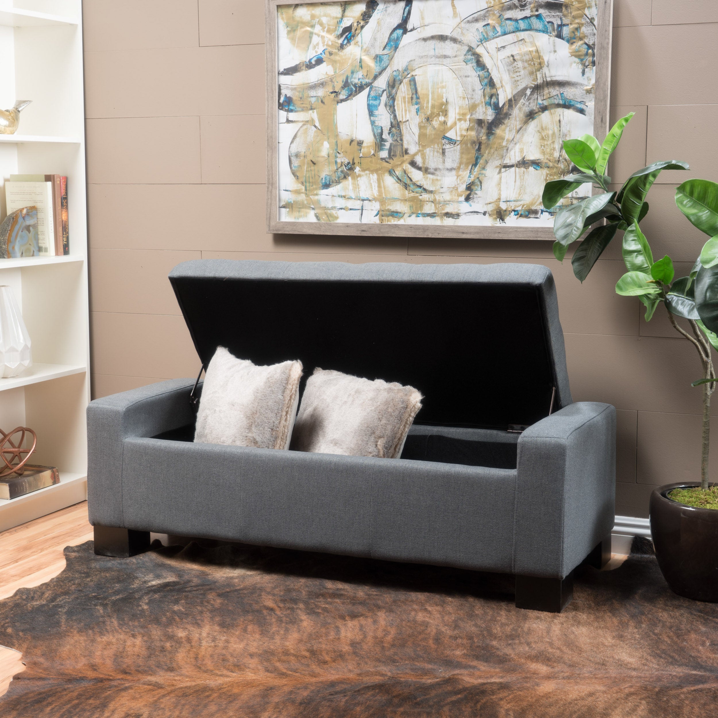 Legacy Tufted Top Fabric Storage Ottoman